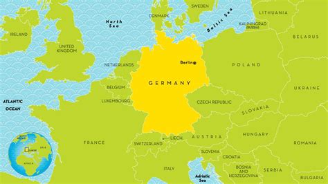 world map germany.
